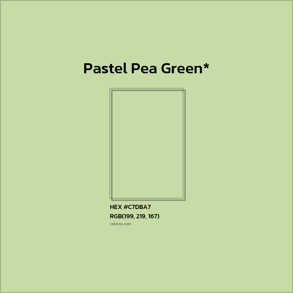 HEX #C7DBA7 Color Name, Color Code, Palettes, Similar Paints, Images