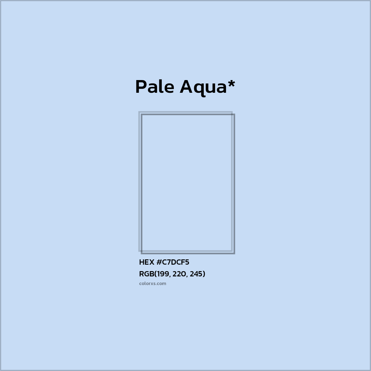 HEX #C7DCF5 Color Name, Color Code, Palettes, Similar Paints, Images