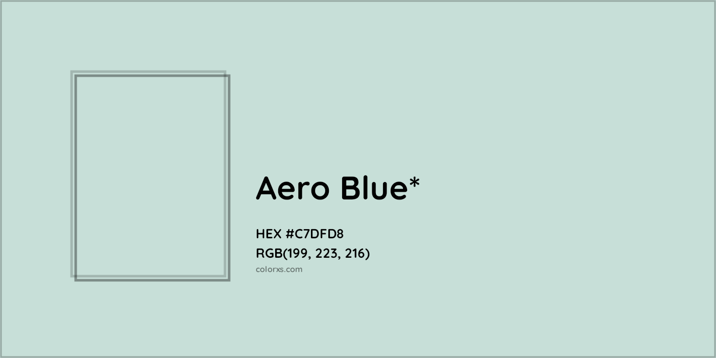 HEX #C7DFD8 Color Name, Color Code, Palettes, Similar Paints, Images