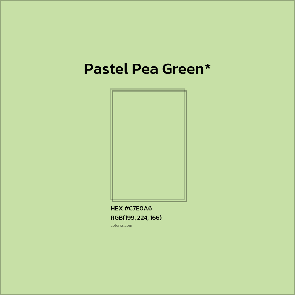 HEX #C7E0A6 Color Name, Color Code, Palettes, Similar Paints, Images