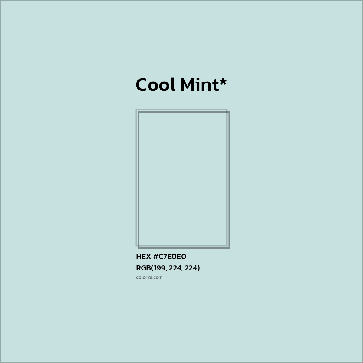 HEX #C7E0E0 Color Name, Color Code, Palettes, Similar Paints, Images