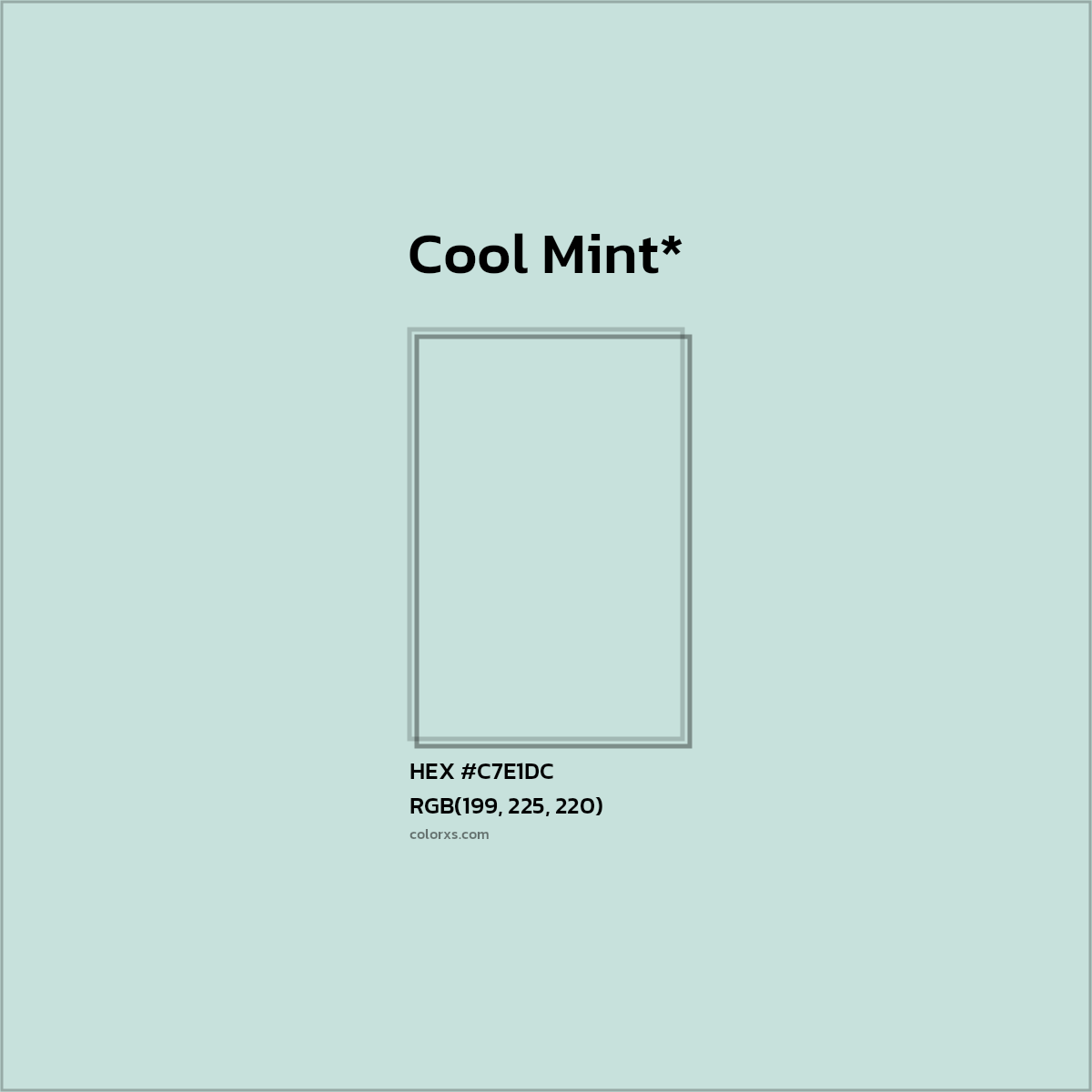 HEX #C7E1DC Color Name, Color Code, Palettes, Similar Paints, Images