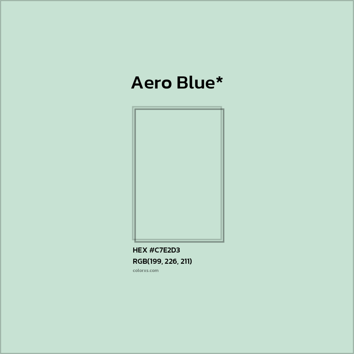 HEX #C7E2D3 Color Name, Color Code, Palettes, Similar Paints, Images