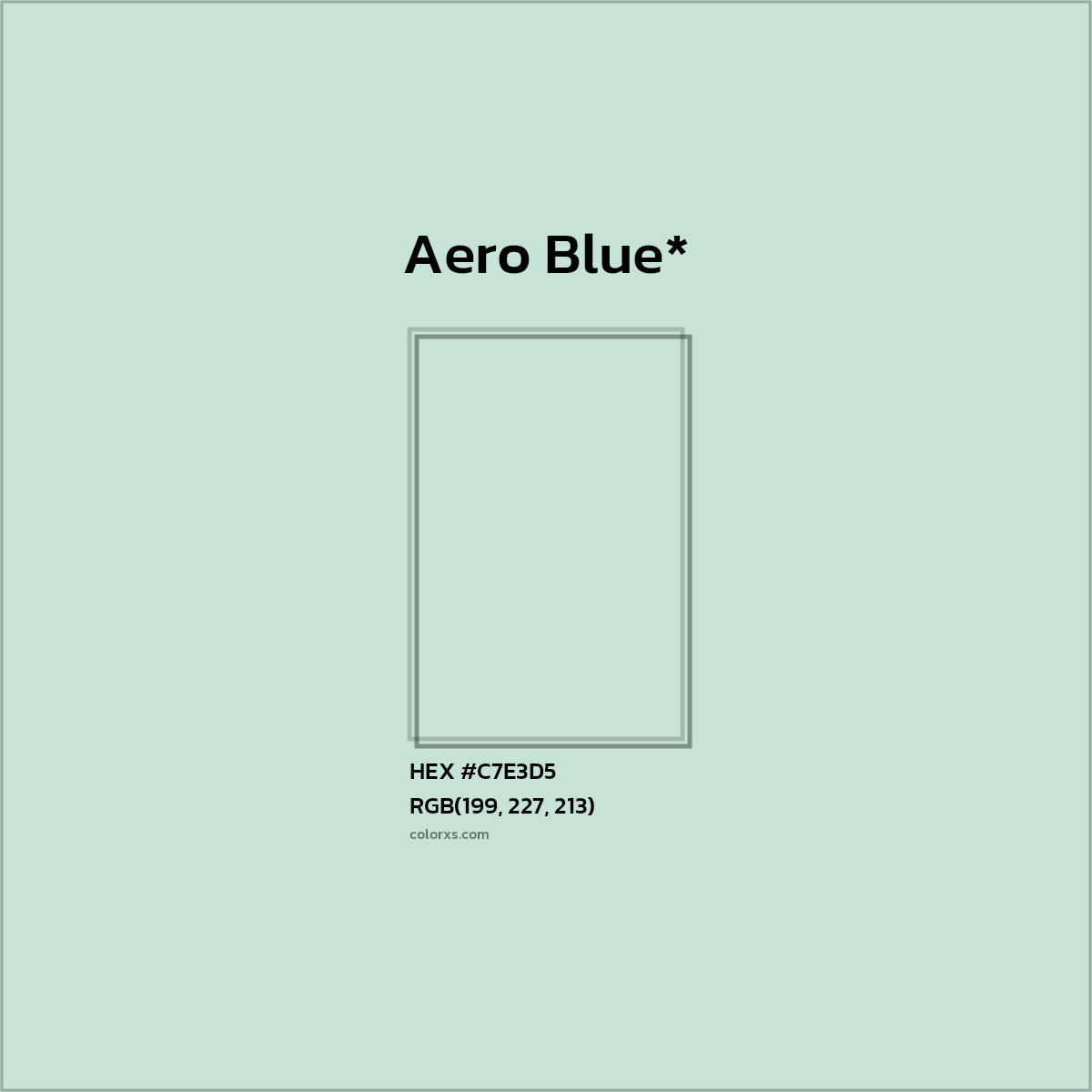 HEX #C7E3D5 Color Name, Color Code, Palettes, Similar Paints, Images