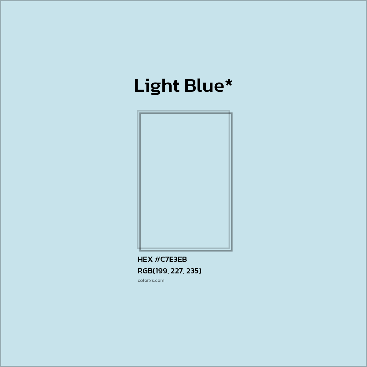 HEX #C7E3EB Color Name, Color Code, Palettes, Similar Paints, Images