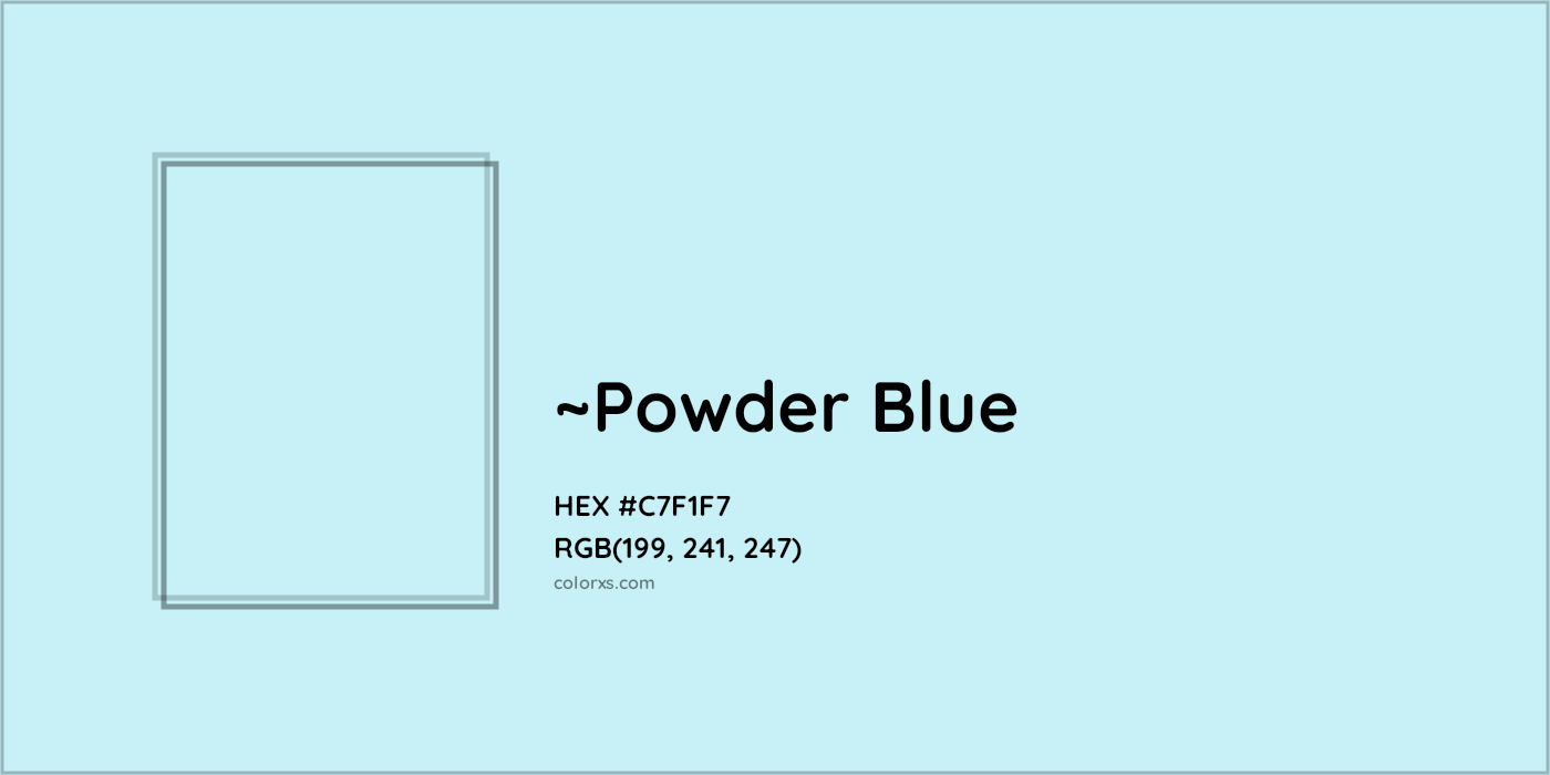 HEX #C7F1F7 Color Name, Color Code, Palettes, Similar Paints, Images