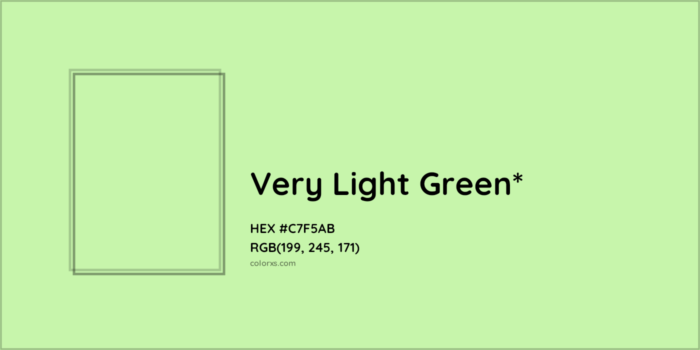 HEX #C7F5AB Color Name, Color Code, Palettes, Similar Paints, Images
