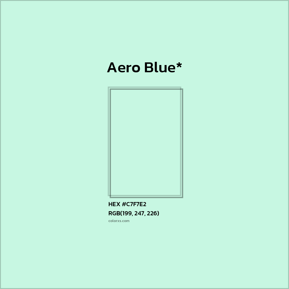 HEX #C7F7E2 Color Name, Color Code, Palettes, Similar Paints, Images