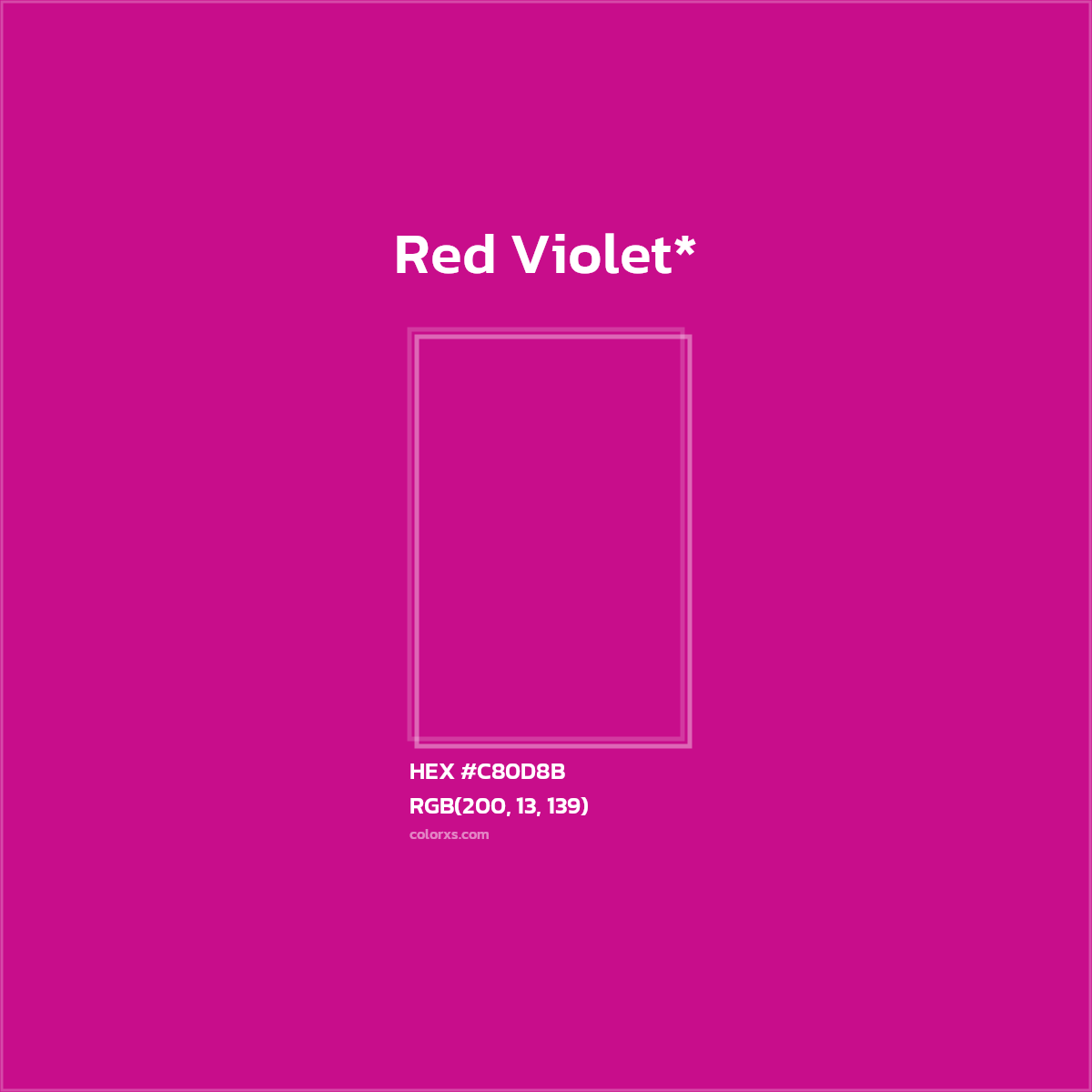 HEX #C80D8B Color Name, Color Code, Palettes, Similar Paints, Images