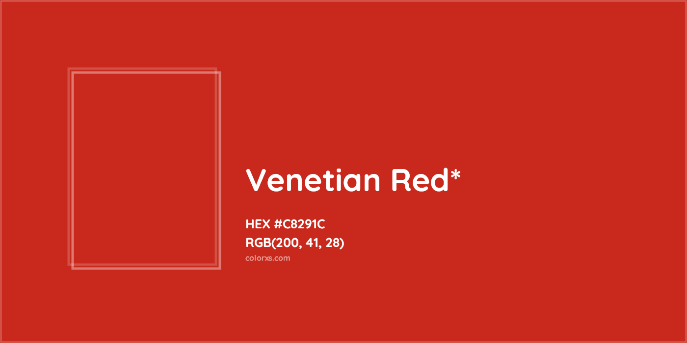 HEX #C8291C Color Name, Color Code, Palettes, Similar Paints, Images