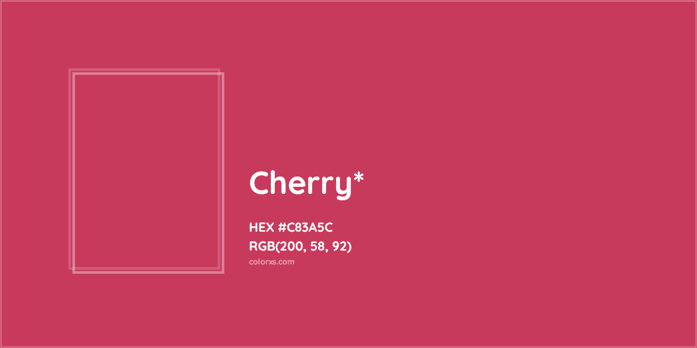 HEX #C83A5C Color Name, Color Code, Palettes, Similar Paints, Images