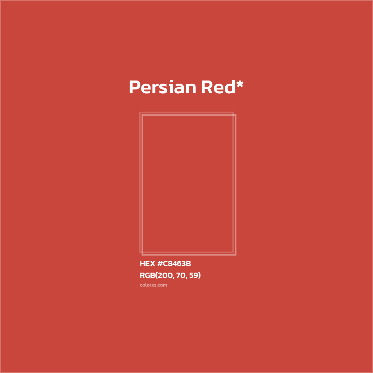HEX #C8463B Color Name, Color Code, Palettes, Similar Paints, Images