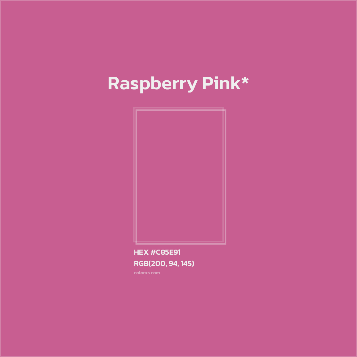 HEX #C85E91 Color Name, Color Code, Palettes, Similar Paints, Images