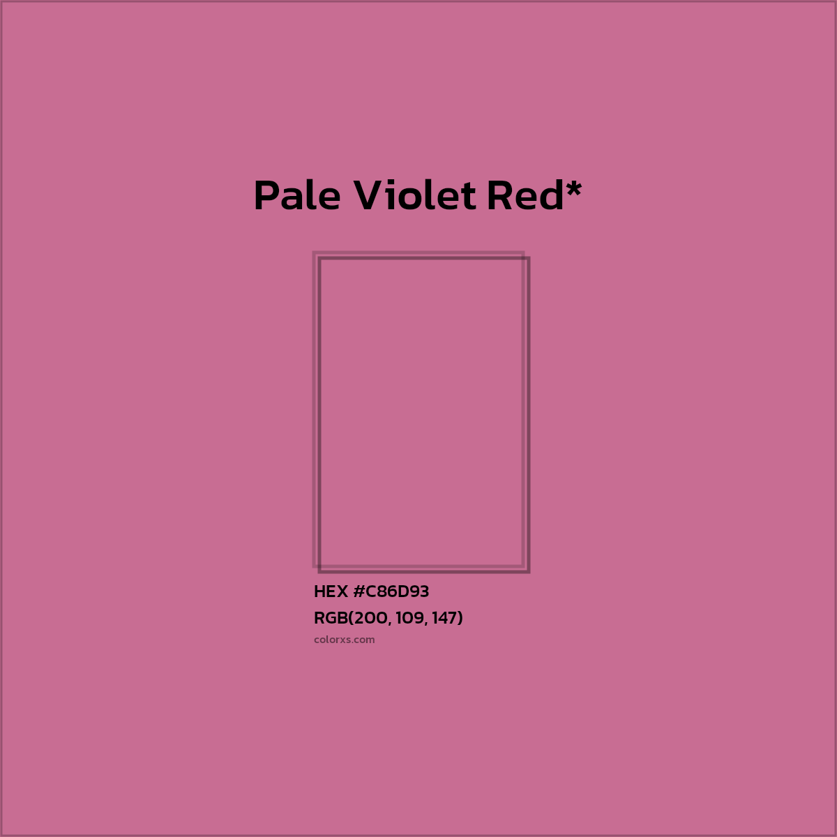 HEX #C86D93 Color Name, Color Code, Palettes, Similar Paints, Images