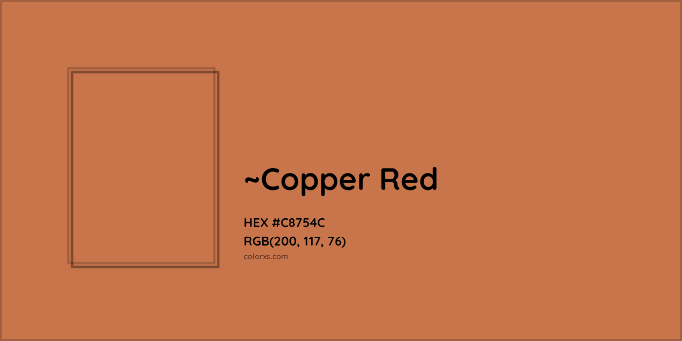 HEX #C8754C Color Name, Color Code, Palettes, Similar Paints, Images