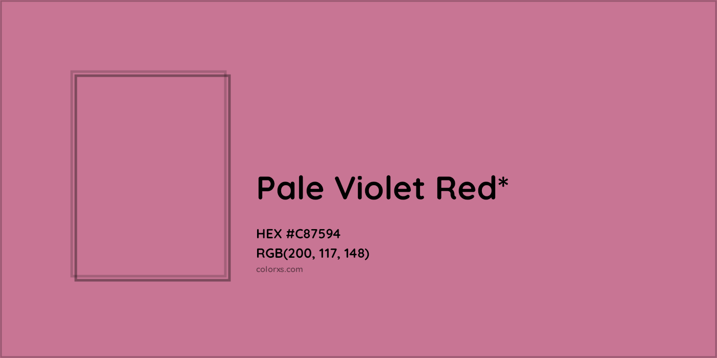 HEX #C87594 Color Name, Color Code, Palettes, Similar Paints, Images
