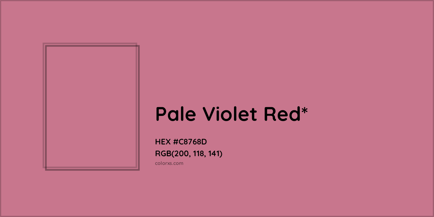 HEX #C8768D Color Name, Color Code, Palettes, Similar Paints, Images