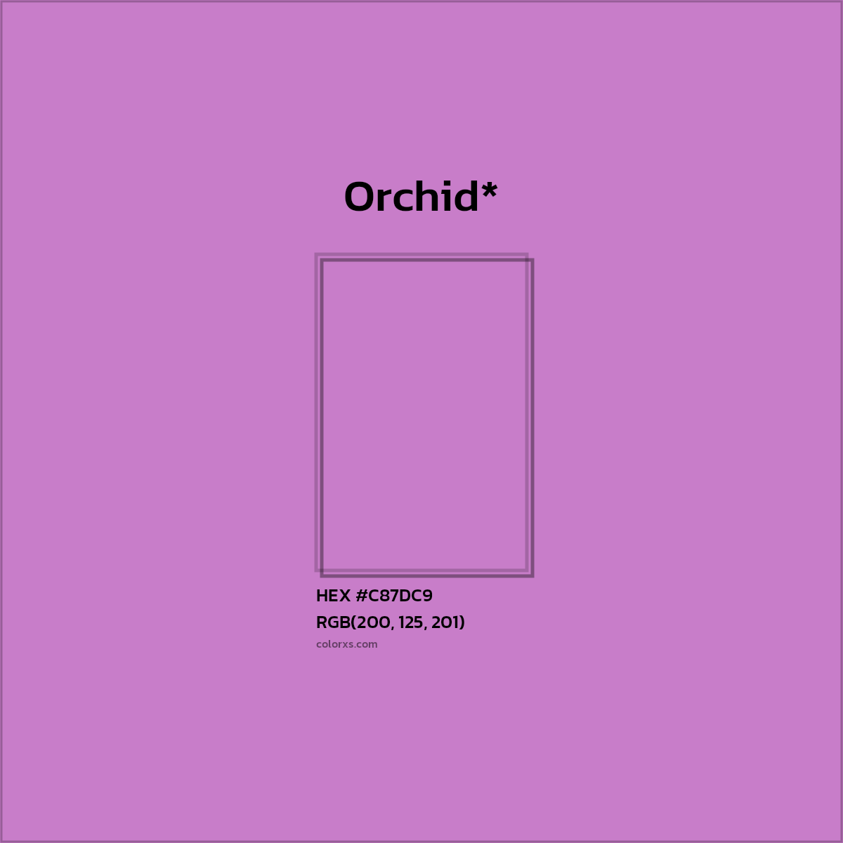 HEX #C87DC9 Color Name, Color Code, Palettes, Similar Paints, Images