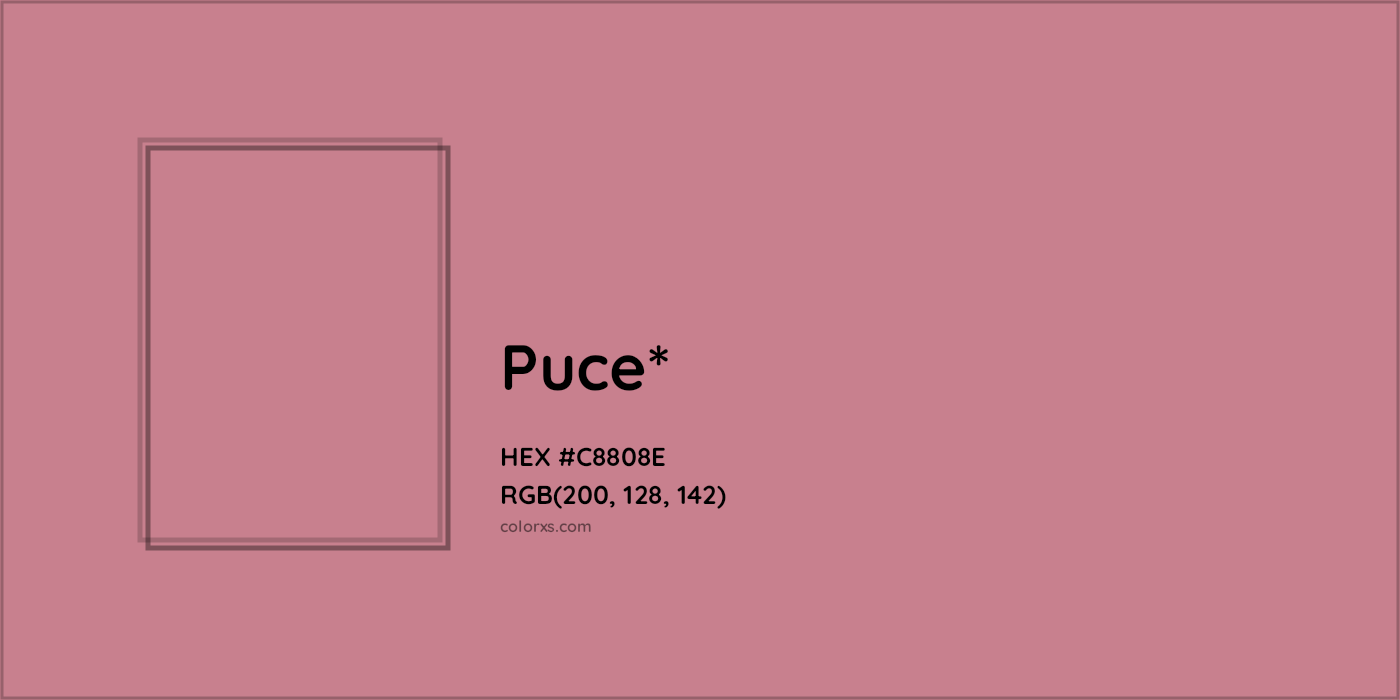 HEX #C8808E Color Name, Color Code, Palettes, Similar Paints, Images