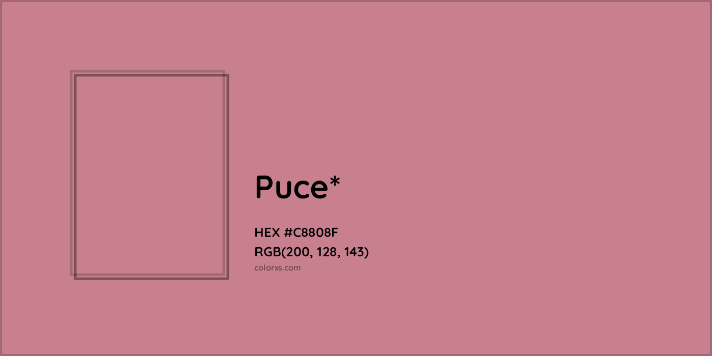 HEX #C8808F Color Name, Color Code, Palettes, Similar Paints, Images