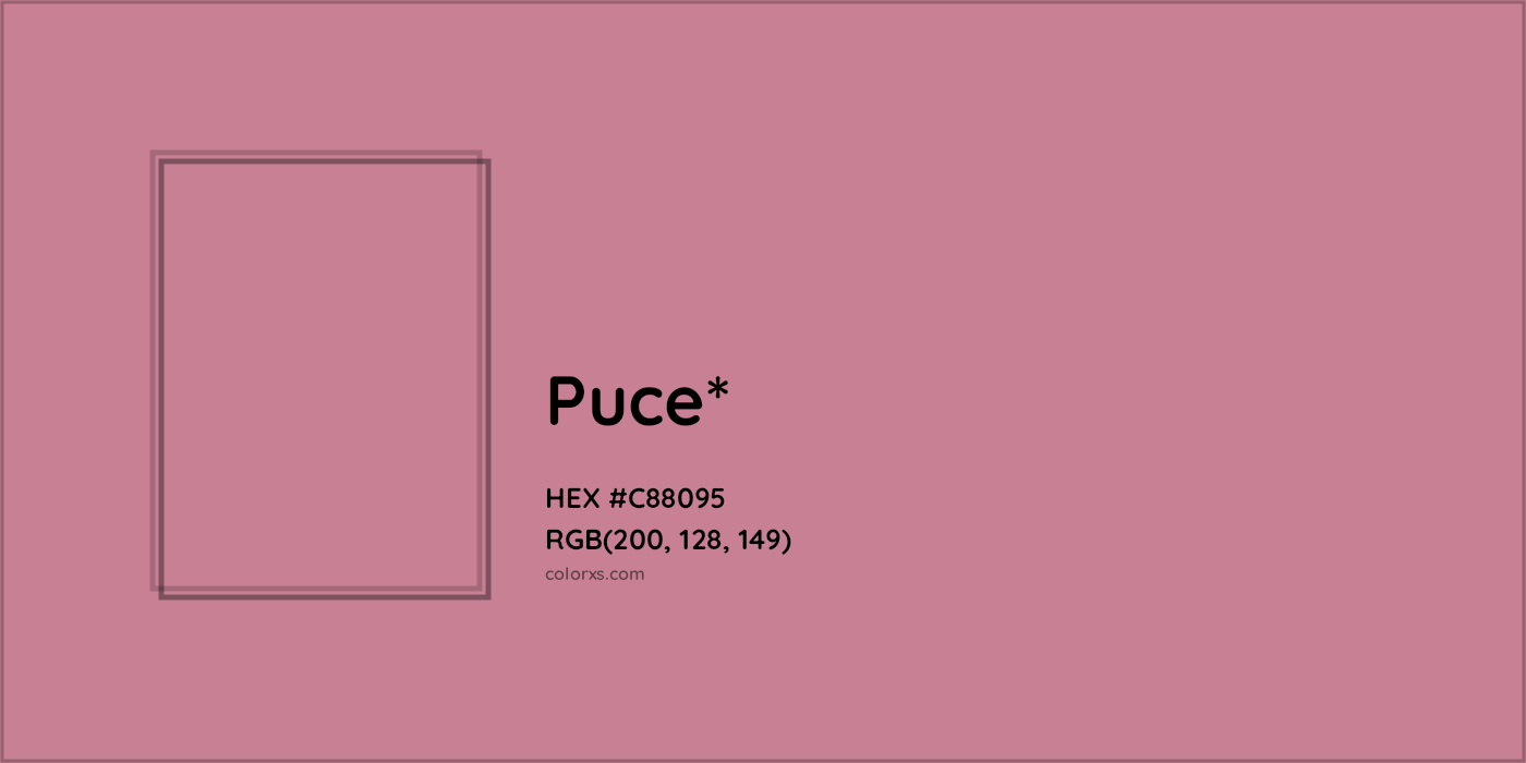 HEX #C88095 Color Name, Color Code, Palettes, Similar Paints, Images