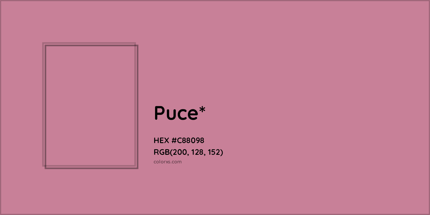 HEX #C88098 Color Name, Color Code, Palettes, Similar Paints, Images