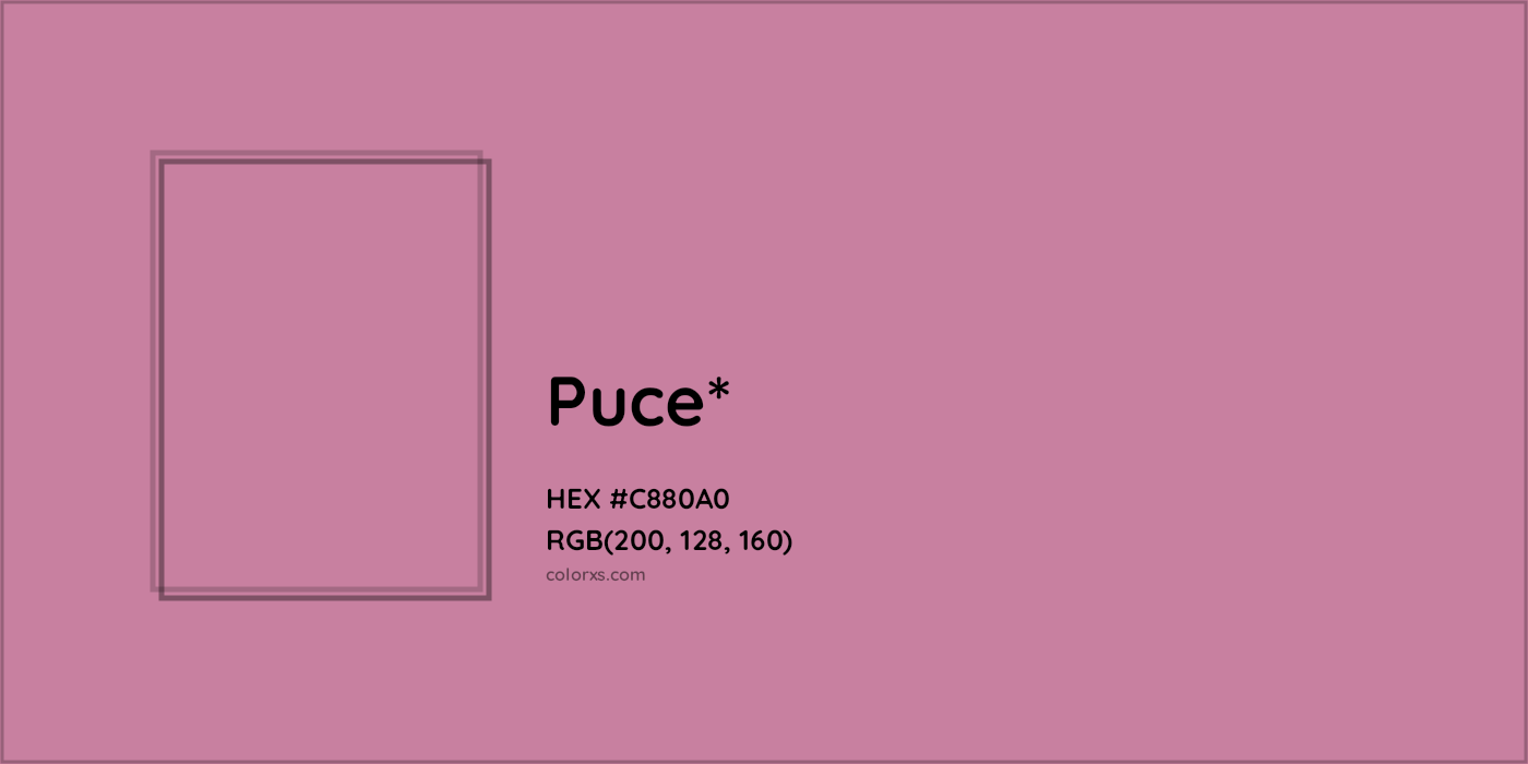 HEX #C880A0 Color Name, Color Code, Palettes, Similar Paints, Images