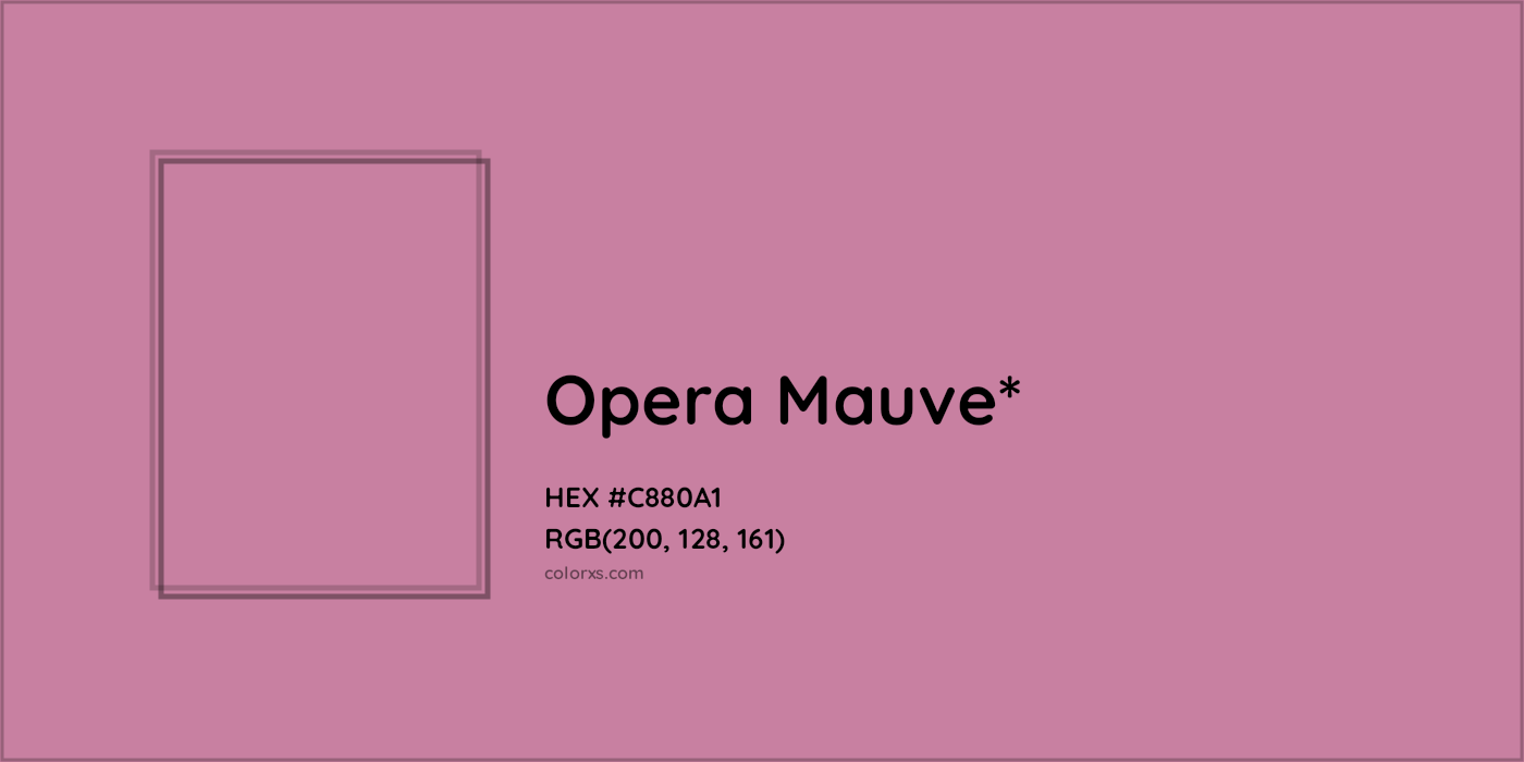 HEX #C880A1 Color Name, Color Code, Palettes, Similar Paints, Images