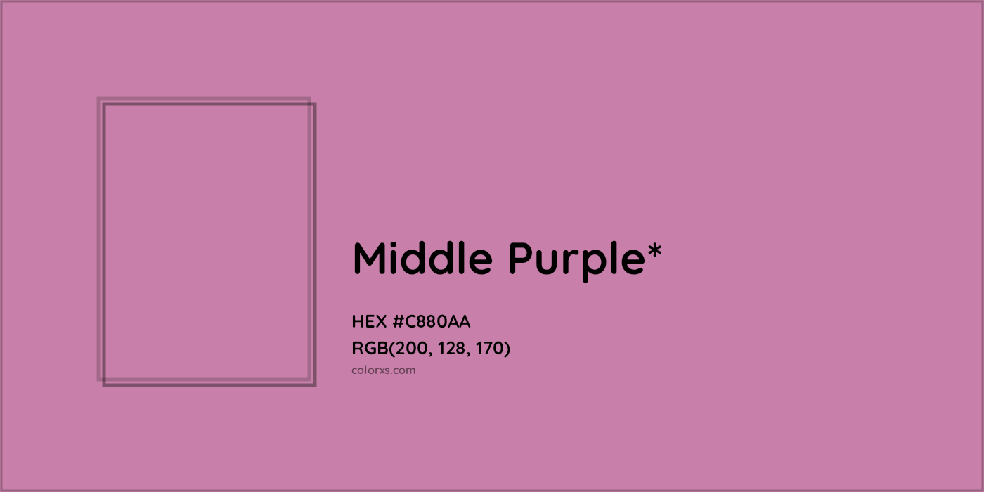 HEX #C880AA Color Name, Color Code, Palettes, Similar Paints, Images