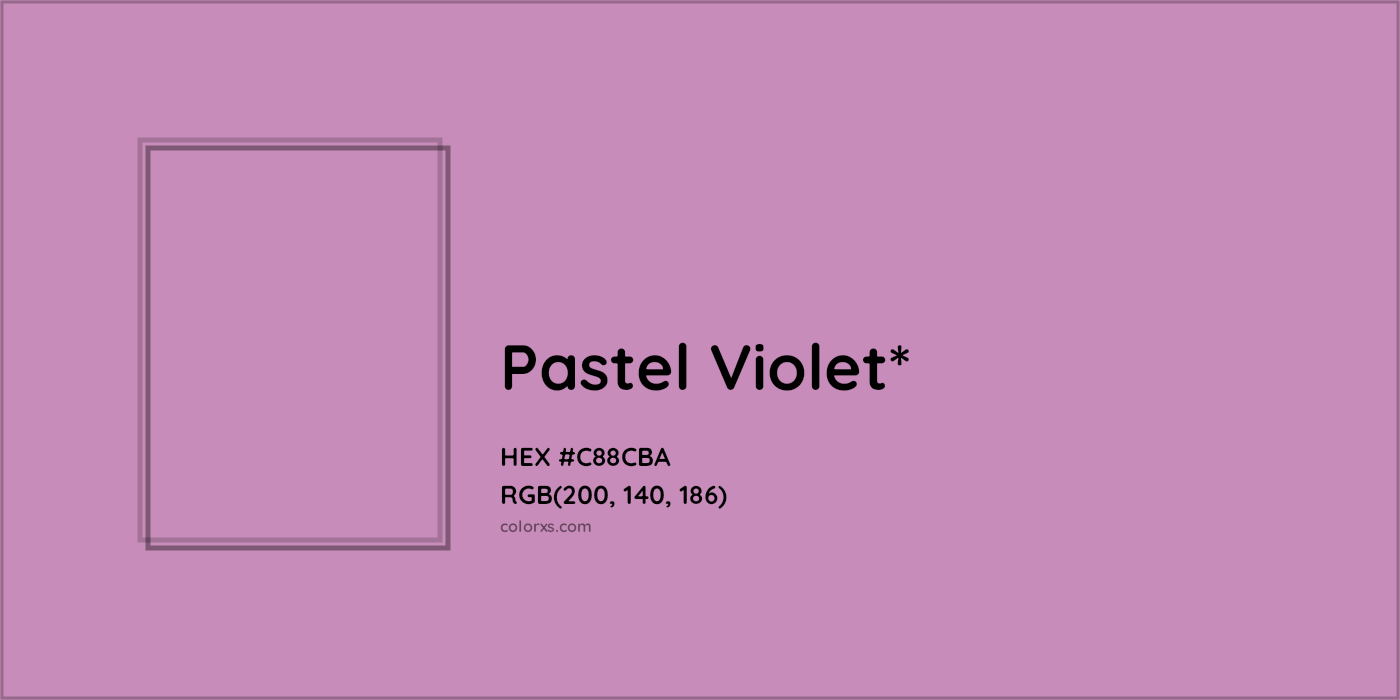HEX #C88CBA Color Name, Color Code, Palettes, Similar Paints, Images