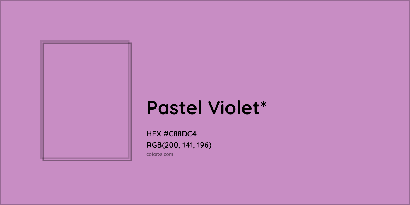 HEX #C88DC4 Color Name, Color Code, Palettes, Similar Paints, Images