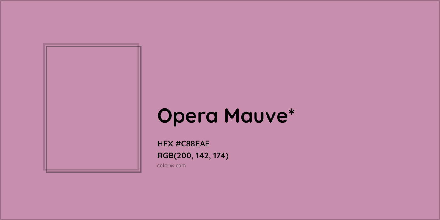 HEX #C88EAE Color Name, Color Code, Palettes, Similar Paints, Images