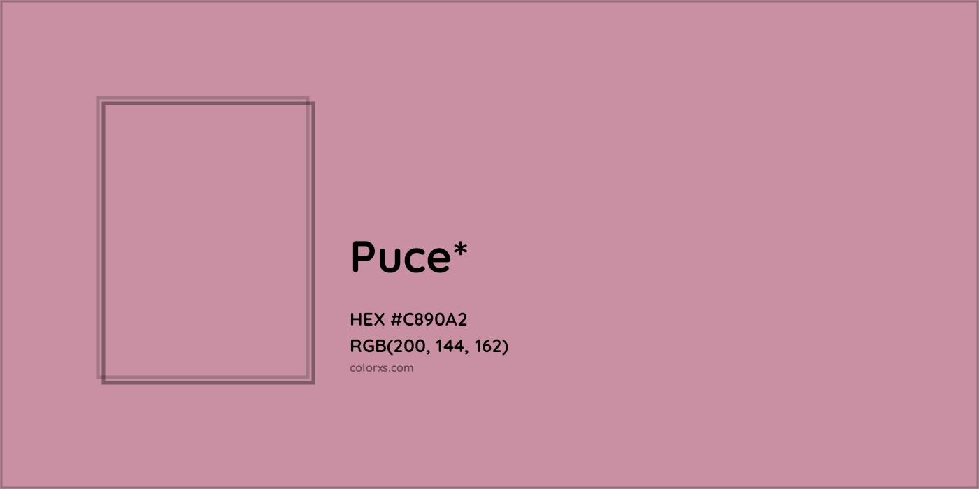 HEX #C890A2 Color Name, Color Code, Palettes, Similar Paints, Images