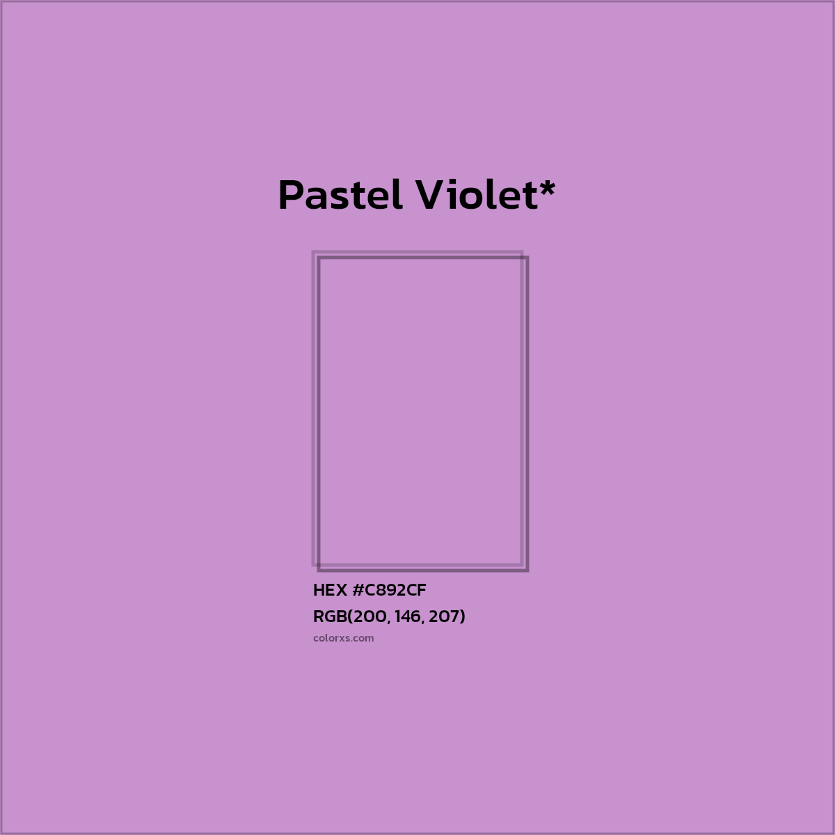 HEX #C892CF Color Name, Color Code, Palettes, Similar Paints, Images
