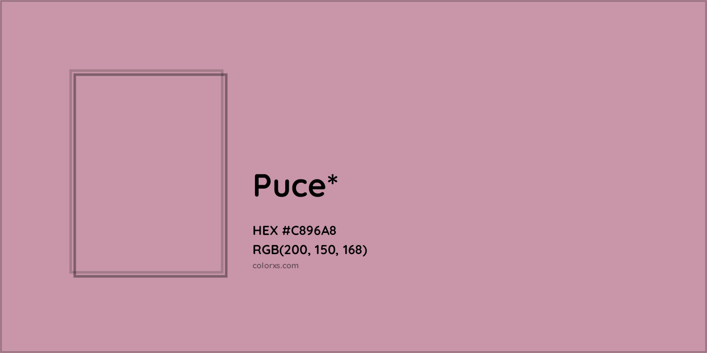 HEX #C896A8 Color Name, Color Code, Palettes, Similar Paints, Images
