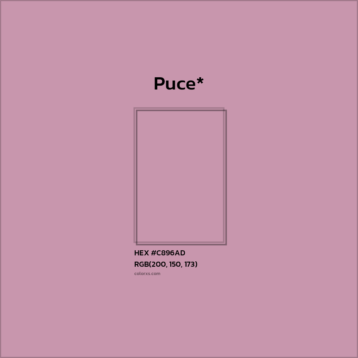 HEX #C896AD Color Name, Color Code, Palettes, Similar Paints, Images