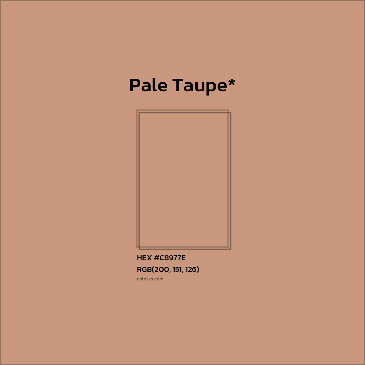 HEX #C8977E Color Name, Color Code, Palettes, Similar Paints, Images