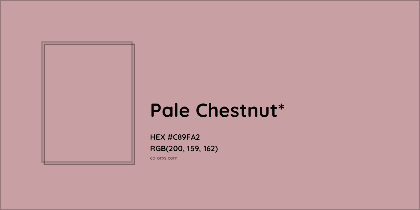 HEX #C89FA2 Color Name, Color Code, Palettes, Similar Paints, Images