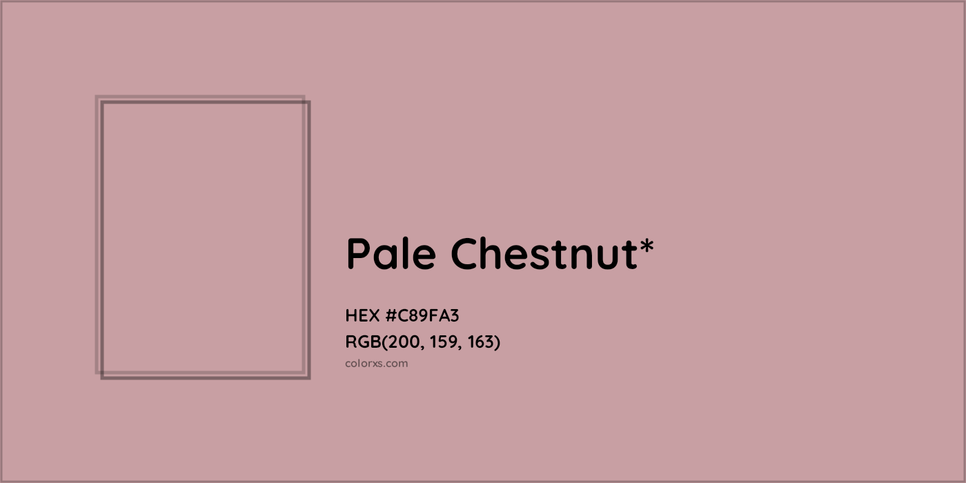 HEX #C89FA3 Color Name, Color Code, Palettes, Similar Paints, Images