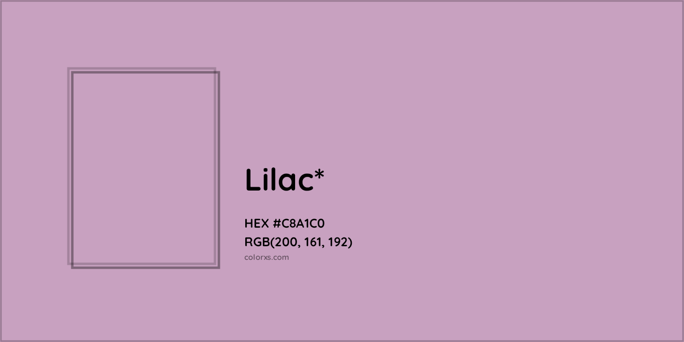 HEX #C8A1C0 Color Name, Color Code, Palettes, Similar Paints, Images