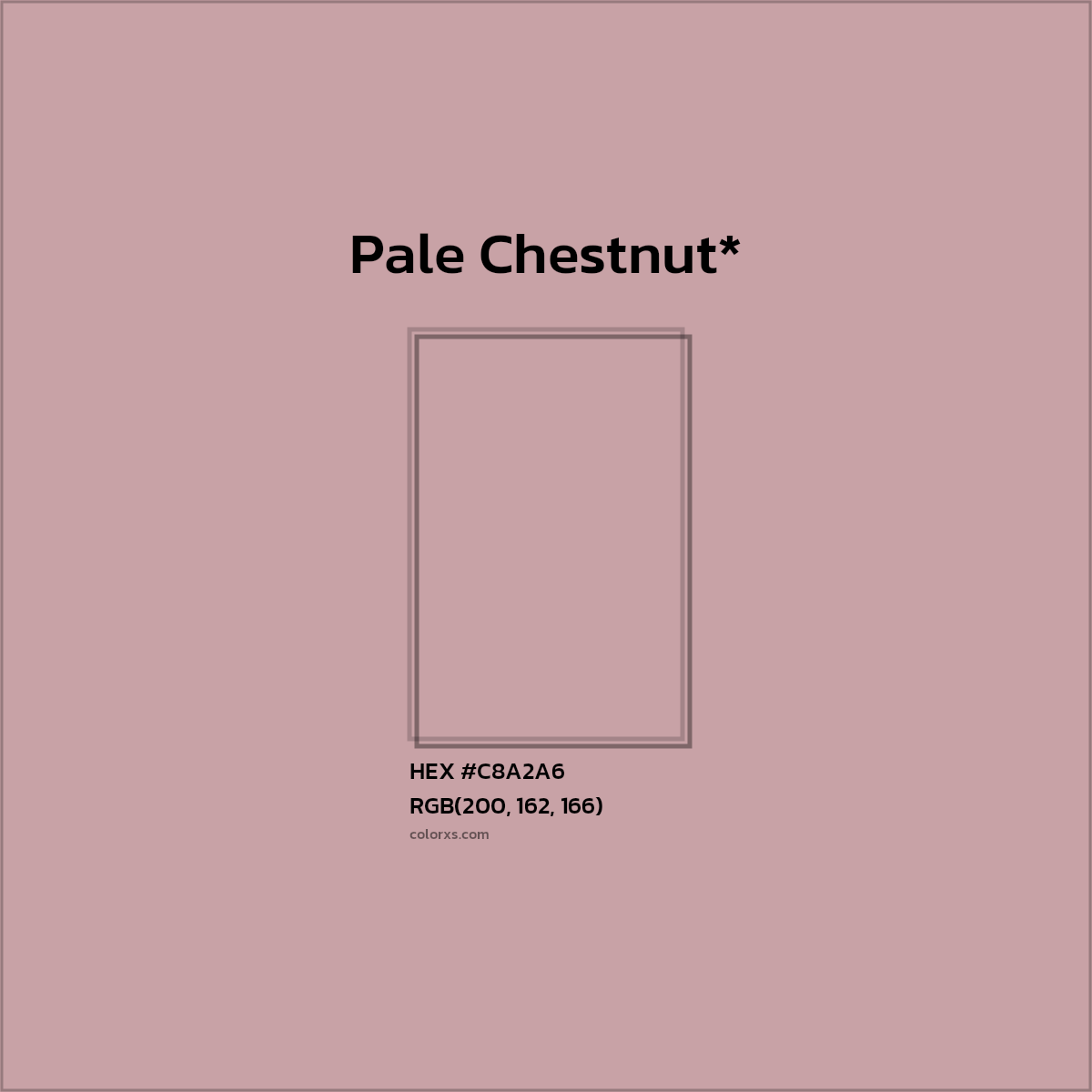 HEX #C8A2A6 Color Name, Color Code, Palettes, Similar Paints, Images