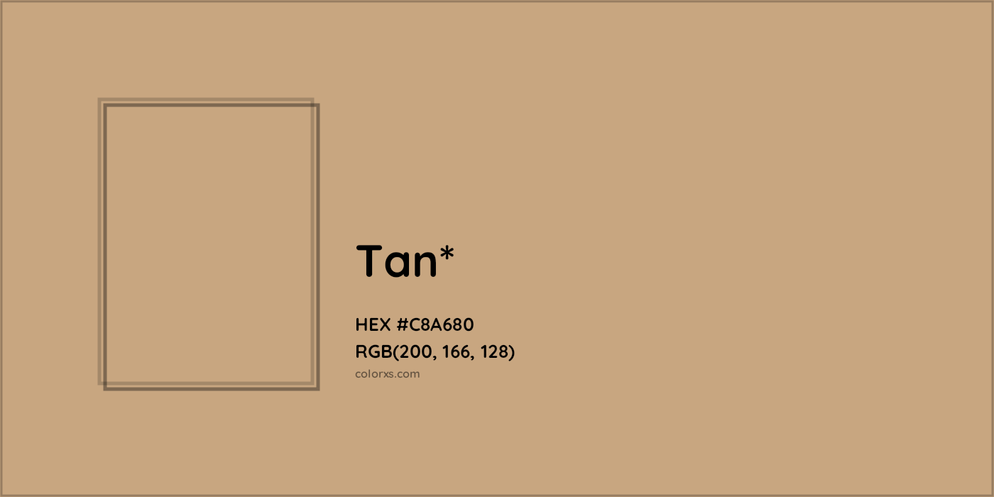 HEX #C8A680 Color Name, Color Code, Palettes, Similar Paints, Images