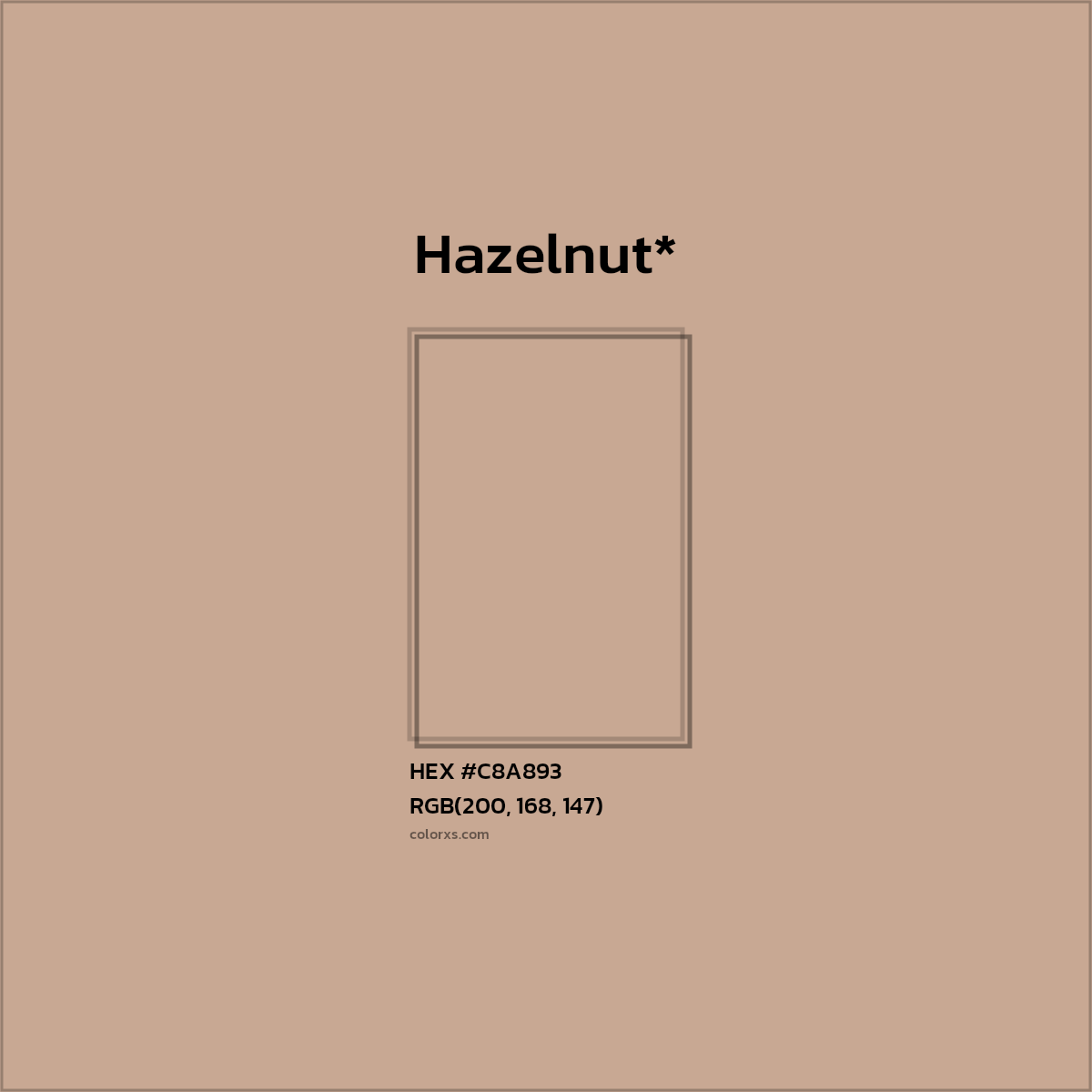 HEX #C8A893 Color Name, Color Code, Palettes, Similar Paints, Images