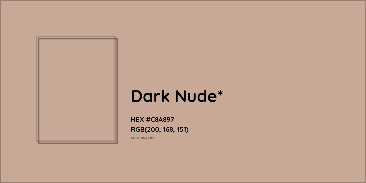 HEX #C8A897 Color Name, Color Code, Palettes, Similar Paints, Images