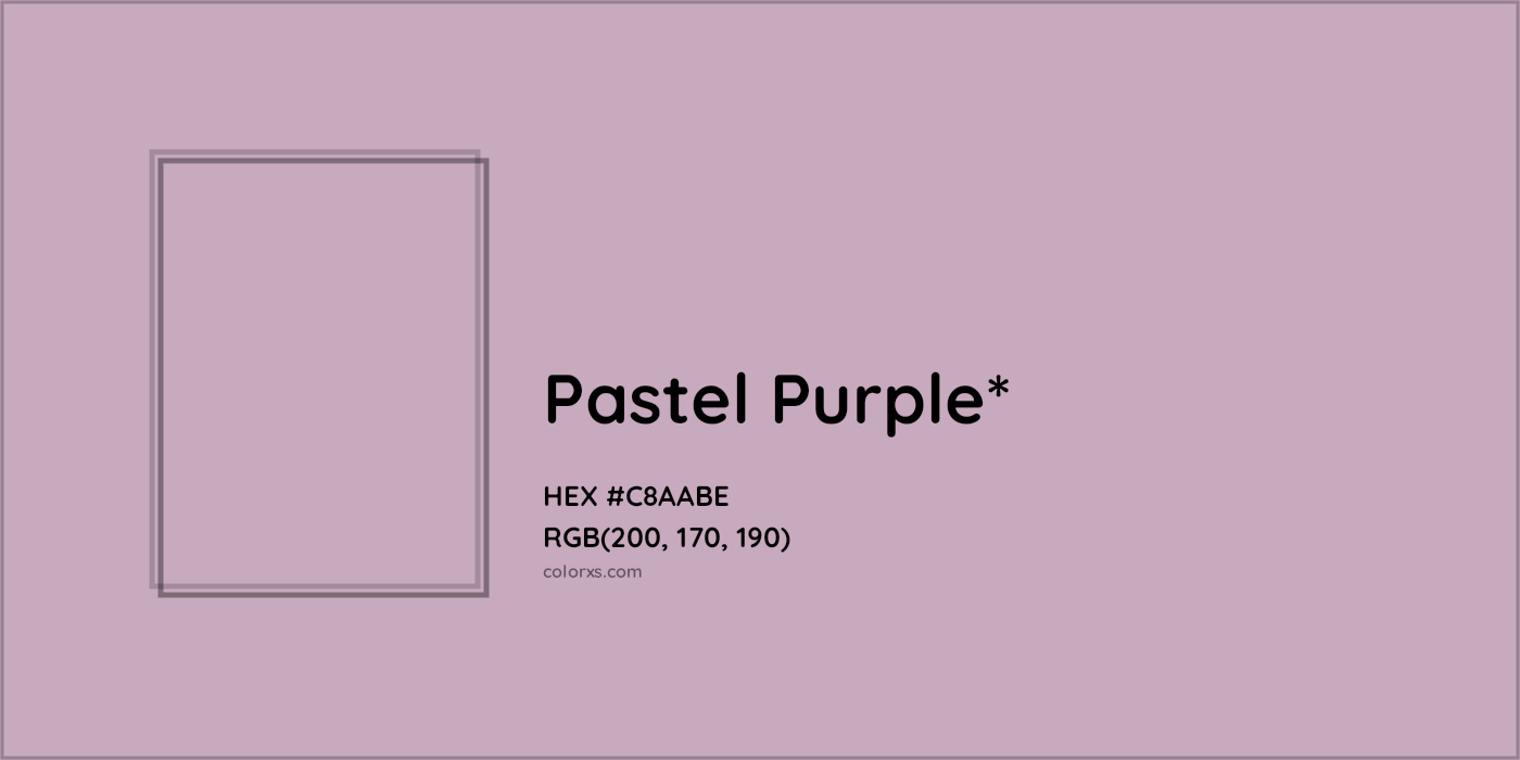 HEX #C8AABE Color Name, Color Code, Palettes, Similar Paints, Images