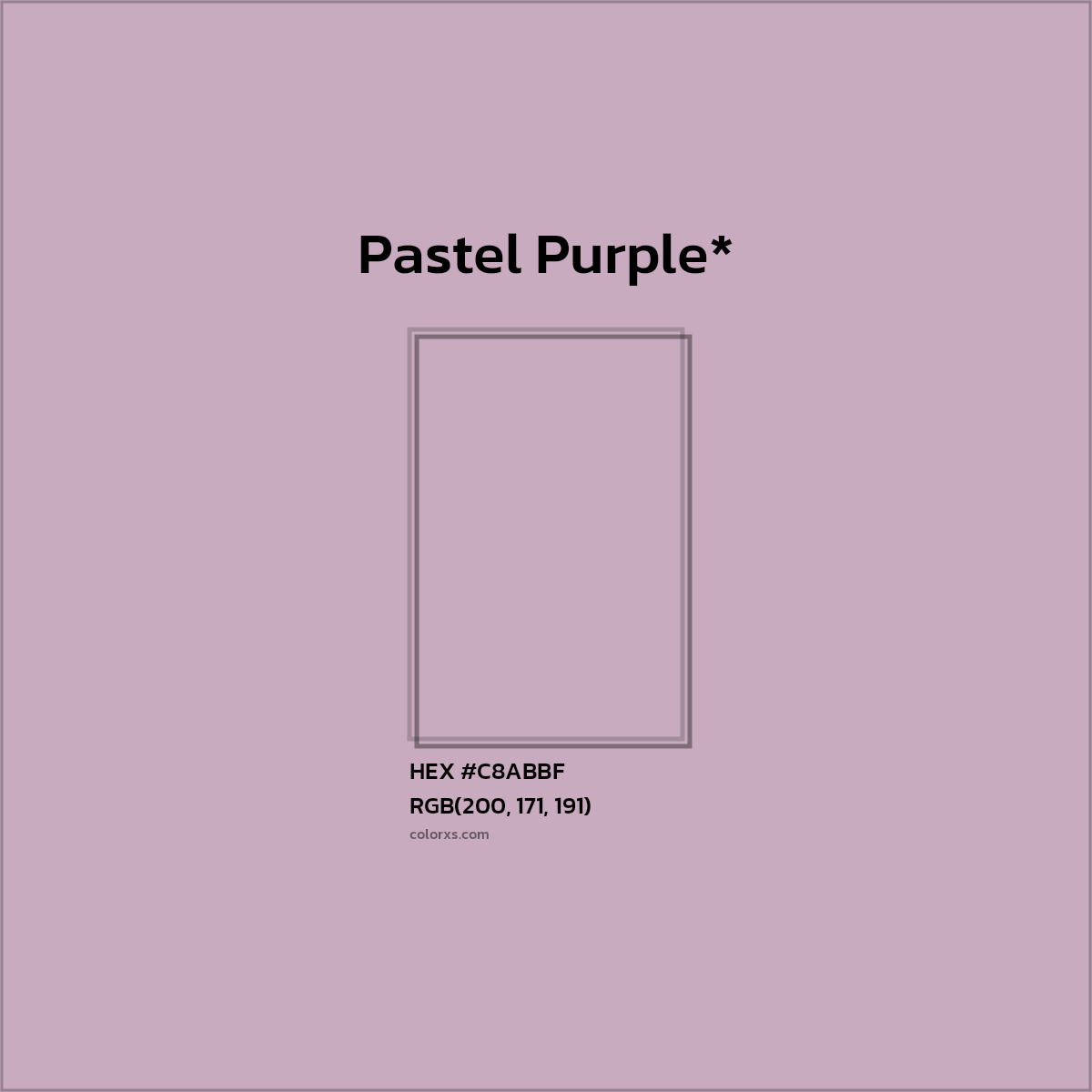 HEX #C8ABBF Color Name, Color Code, Palettes, Similar Paints, Images