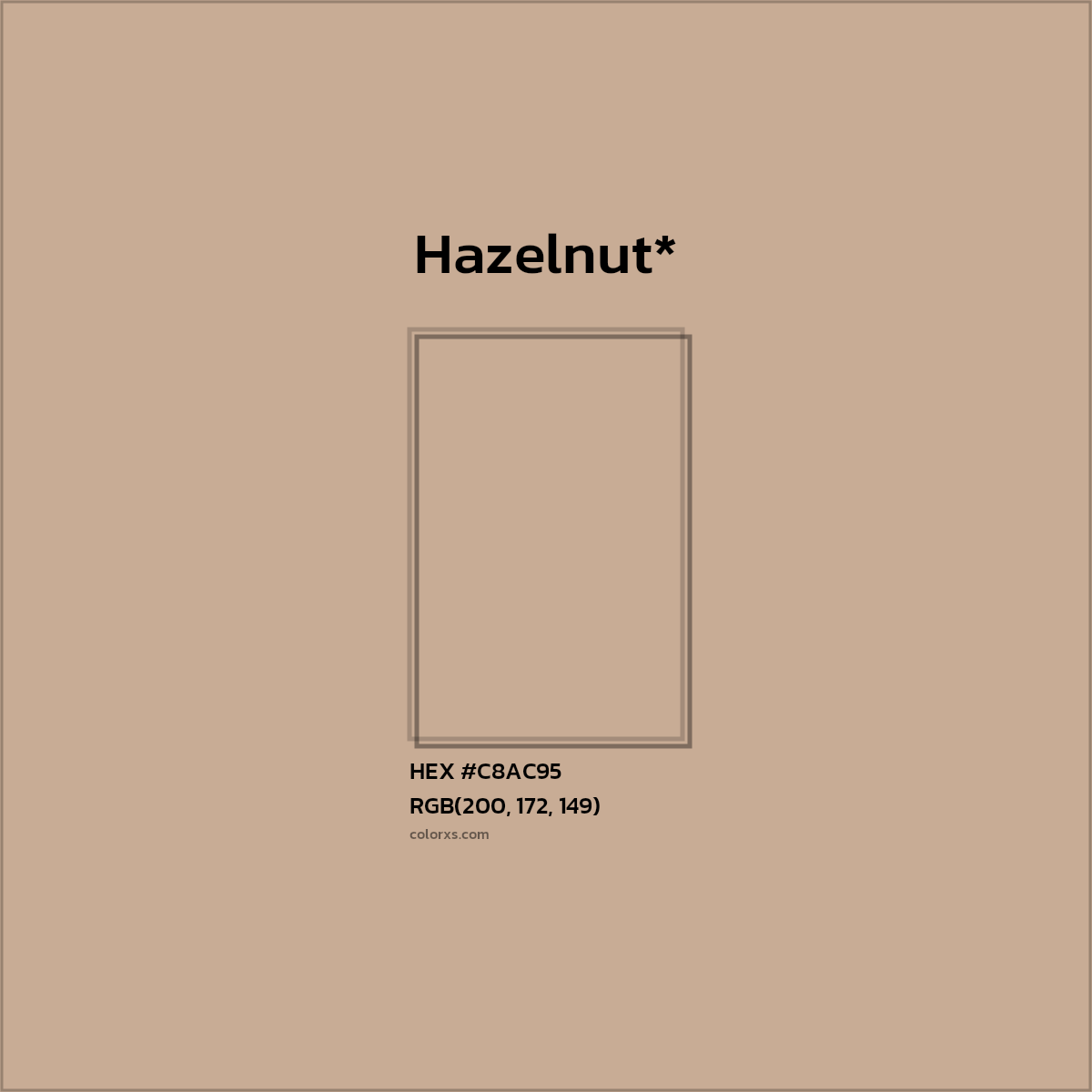 HEX #C8AC95 Color Name, Color Code, Palettes, Similar Paints, Images