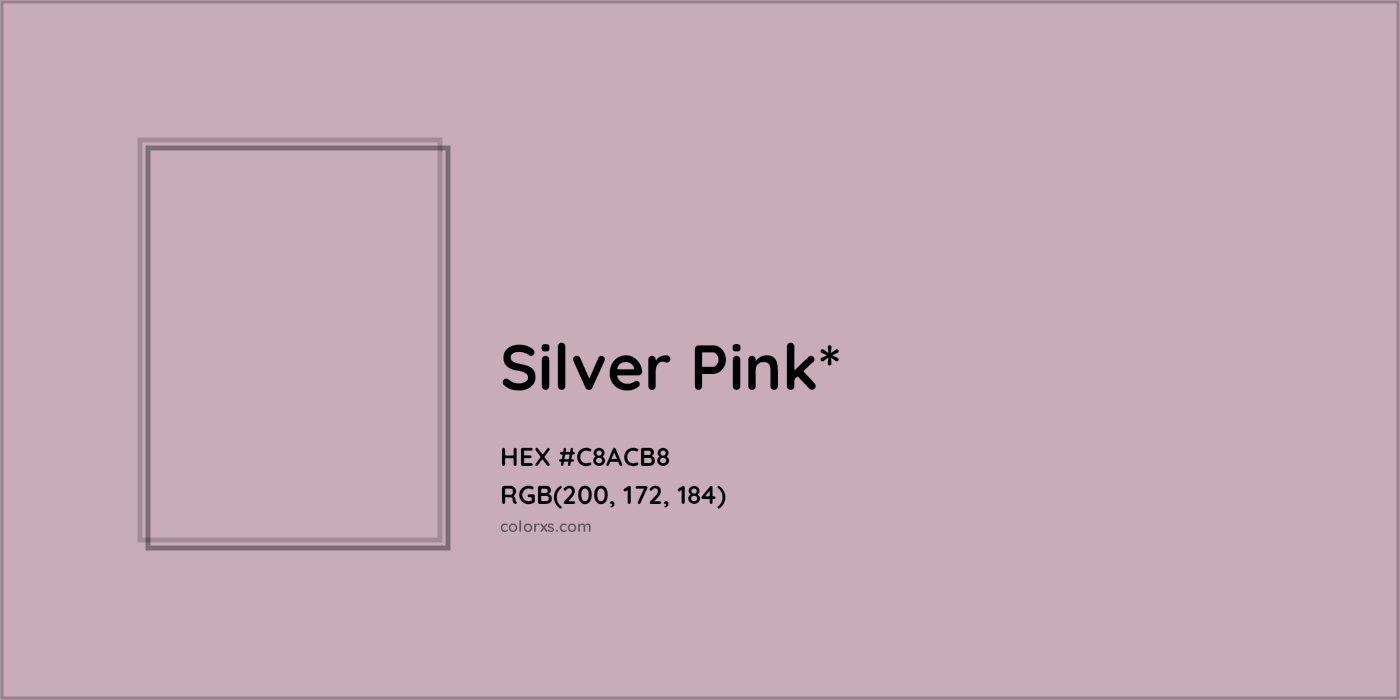 HEX #C8ACB8 Color Name, Color Code, Palettes, Similar Paints, Images