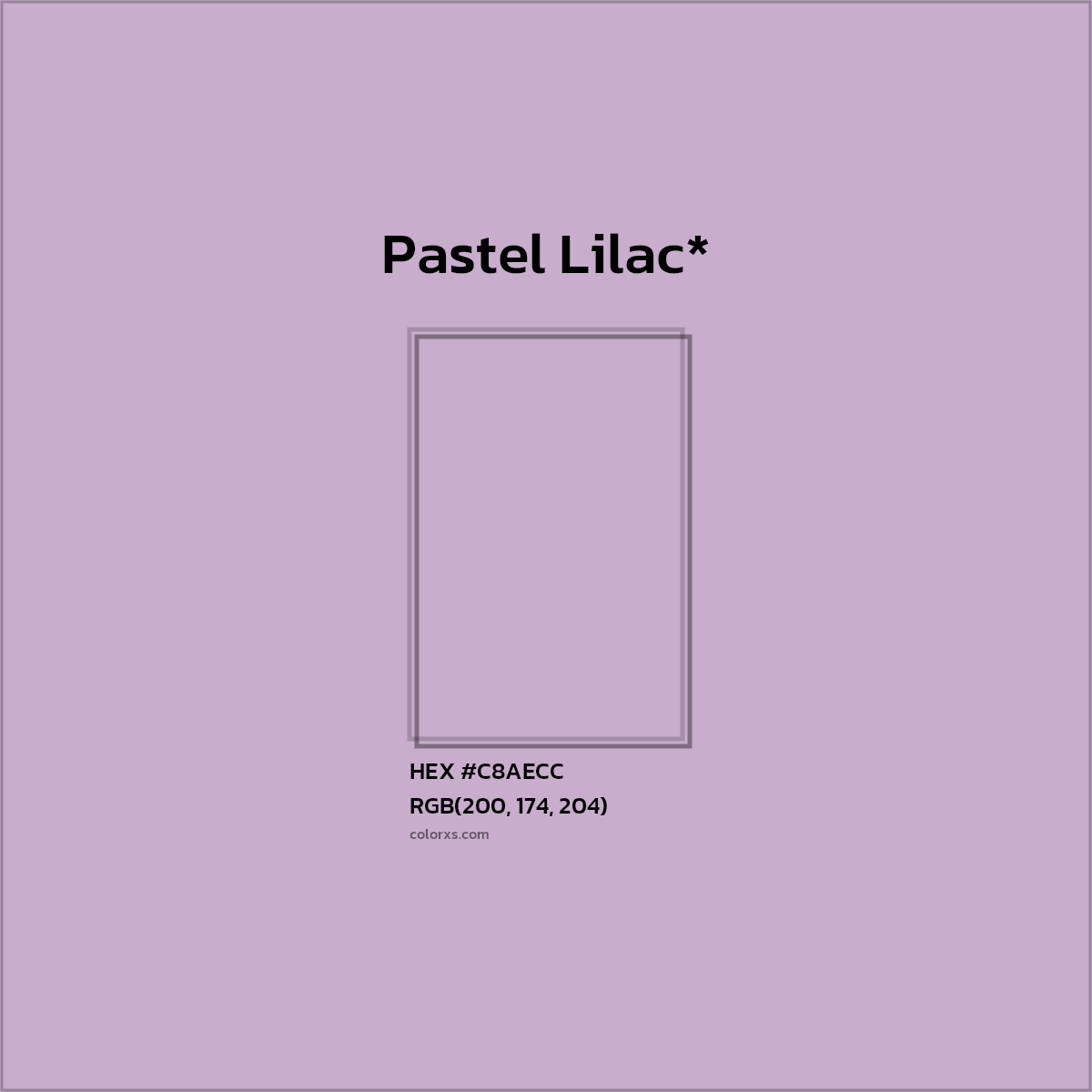 HEX #C8AECC Color Name, Color Code, Palettes, Similar Paints, Images