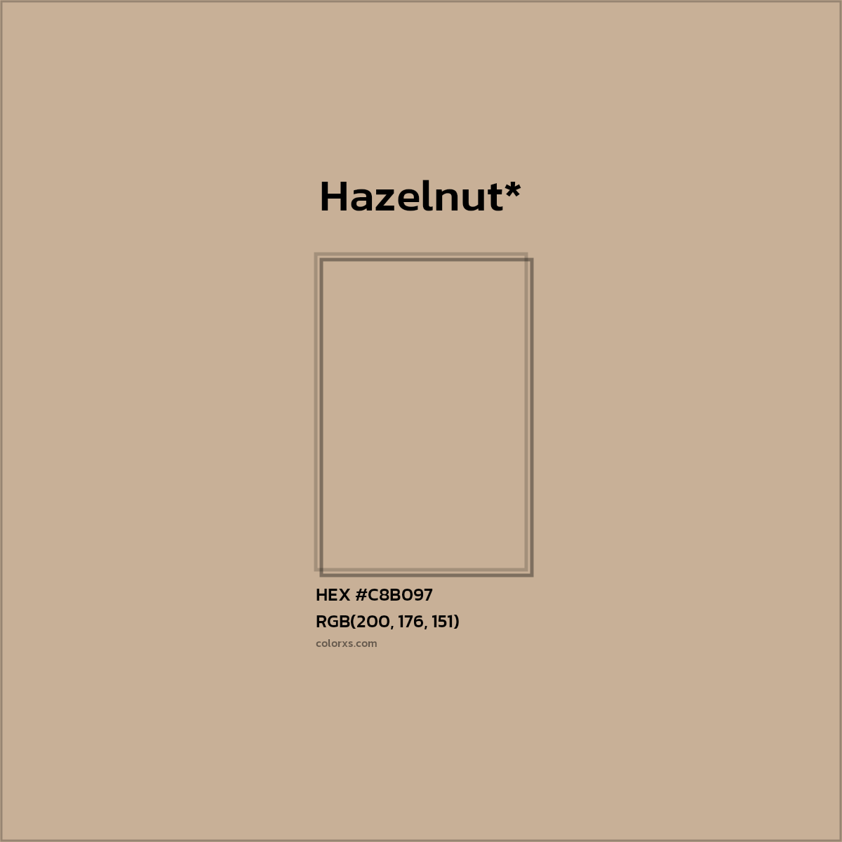 HEX #C8B097 Color Name, Color Code, Palettes, Similar Paints, Images